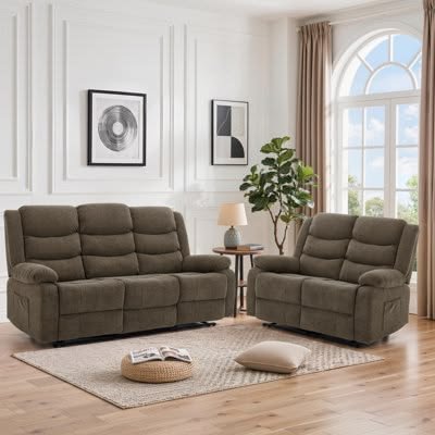Super soft comfy 3+2 automatic recliners
